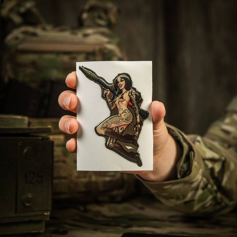 Load image into Gallery viewer, M-Tac Morale Sticker Tactical Girl