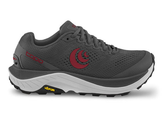 Men's Topo Athletic Ultraventure 3, Grey/Red, 10 D Medium - Skoutley Outdoors LLC