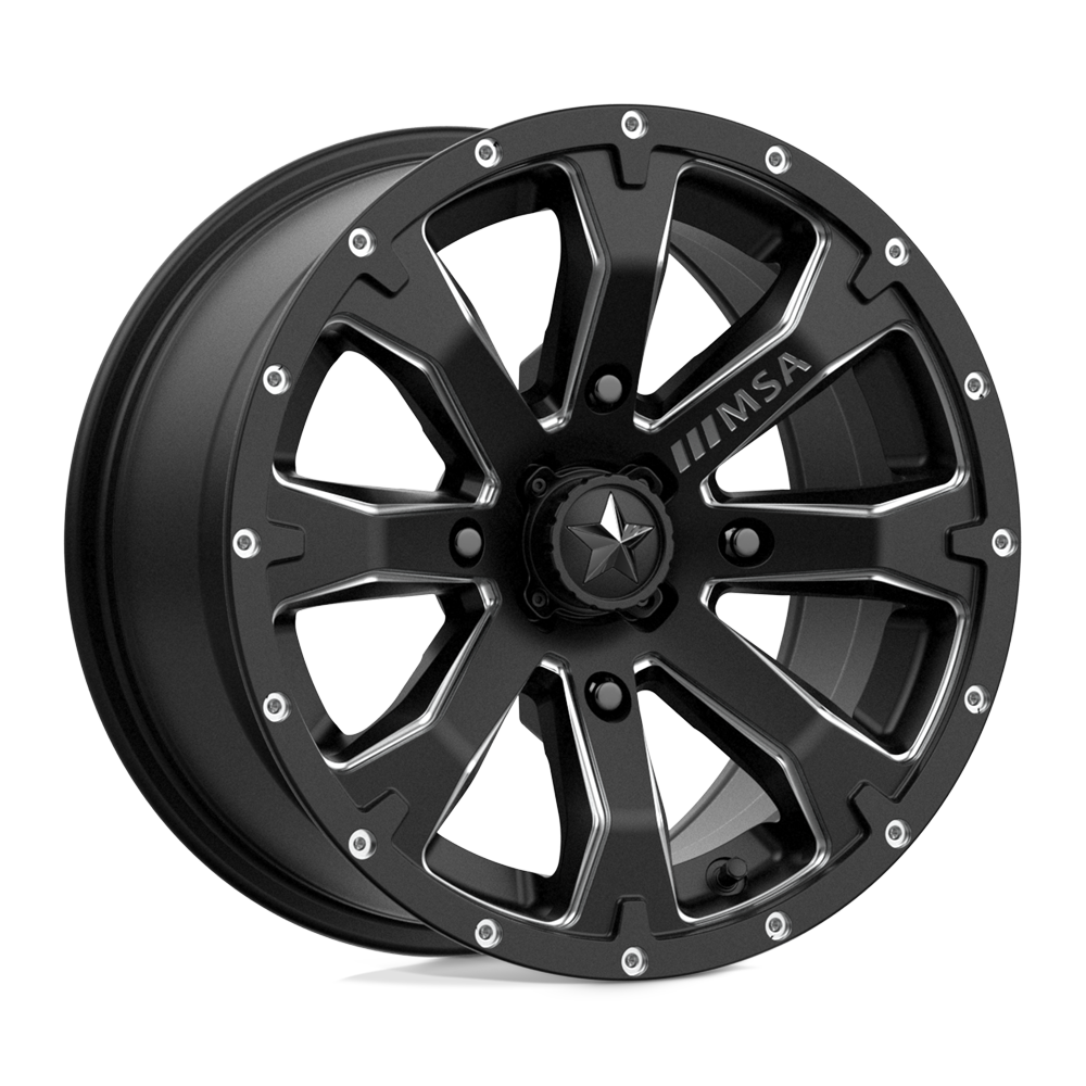 Msa Offroad Wheels M42 Bounty Satin Black Milled