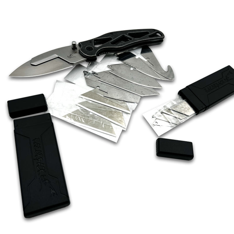 Load image into Gallery viewer, RAZORBACK Signature Folding Knife, 9 Interchangeable Blades