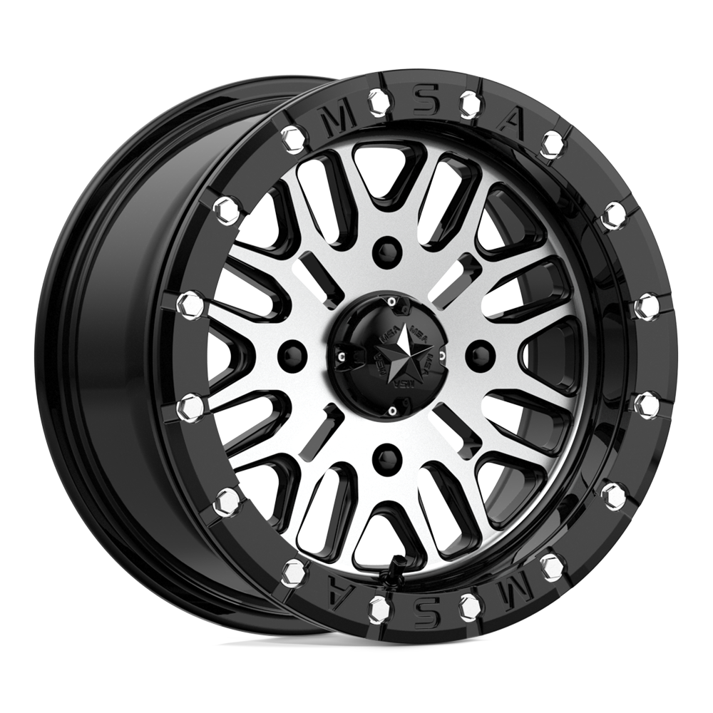Msa Offroad Wheels M37 Brute Beadlock Gloss Black Machined
