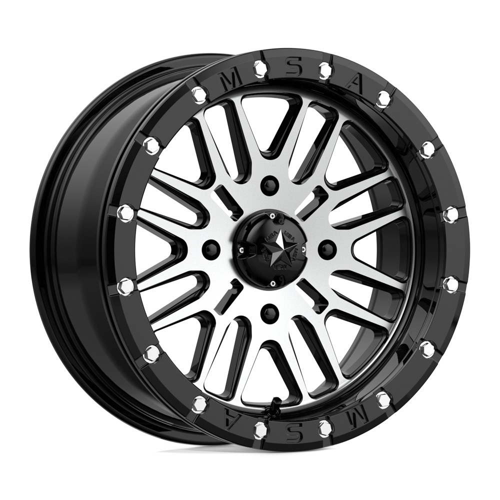 Msa Offroad Wheels M37 Brute Beadlock Gloss Black Machined