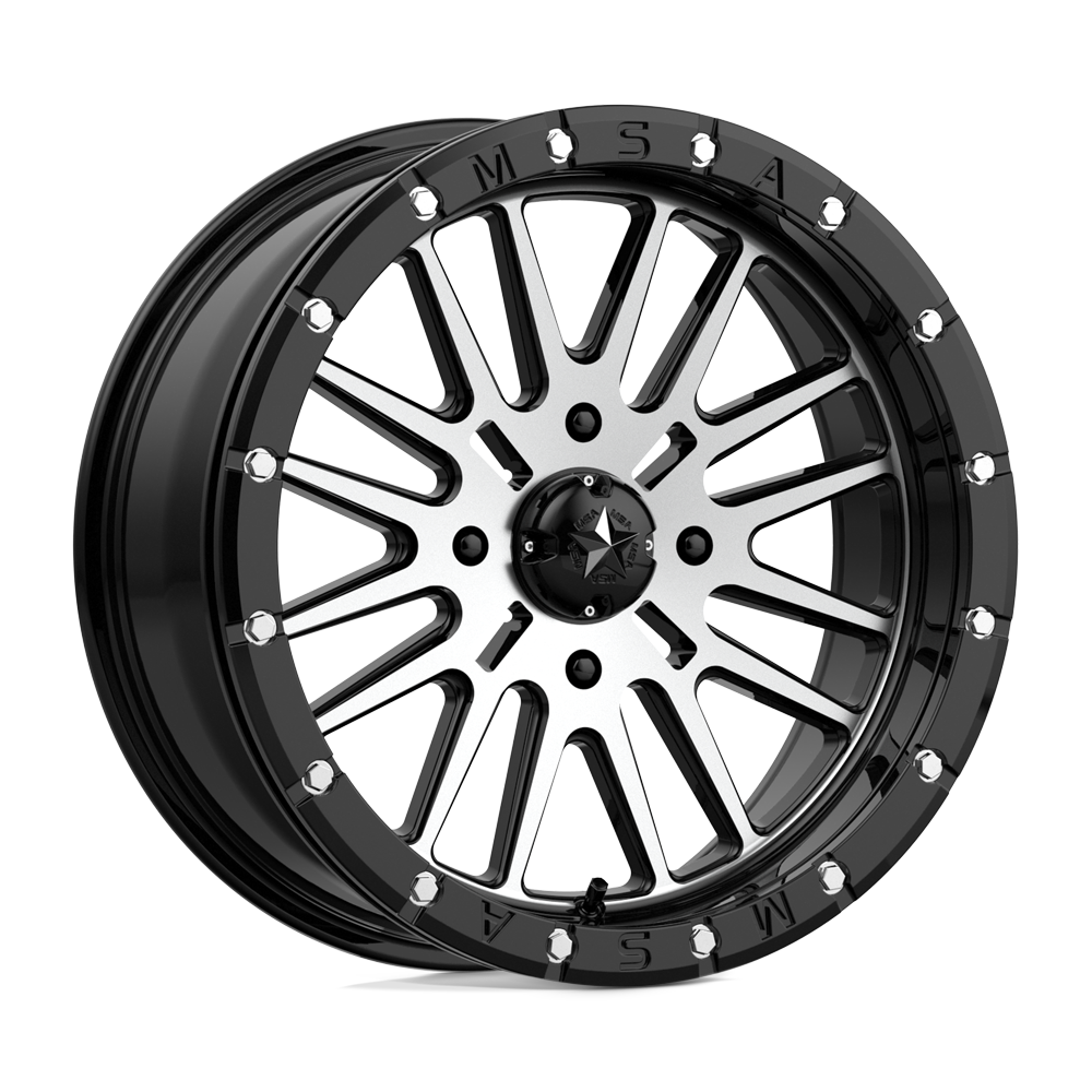 Msa Offroad Wheels M37 Brute Beadlock Gloss Black Machined