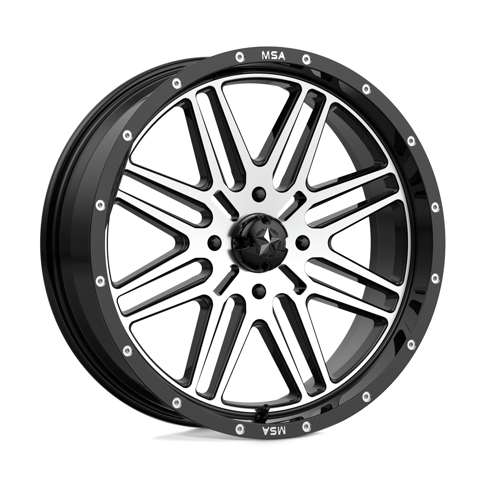 Msa Offroad Wheels M38 Brute Gloss Black Machined