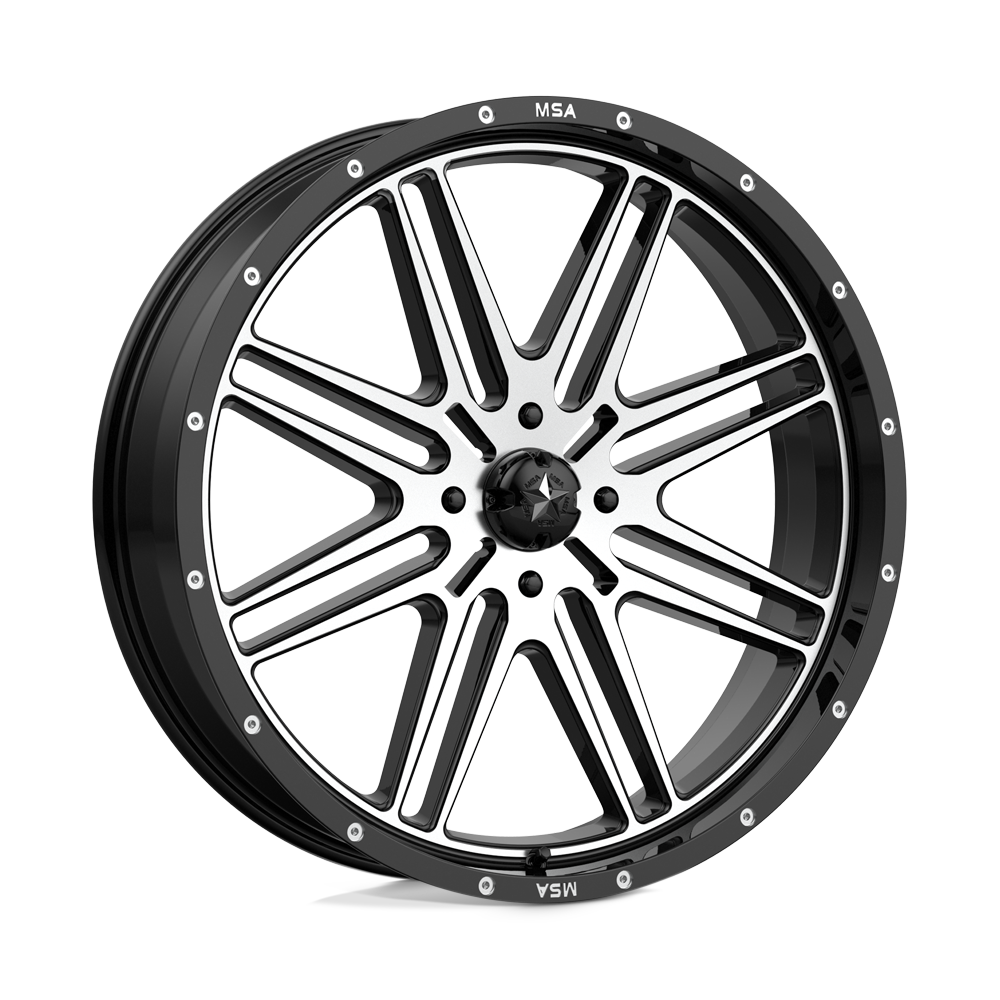 Msa Offroad Wheels M38 Brute Gloss Black Machined