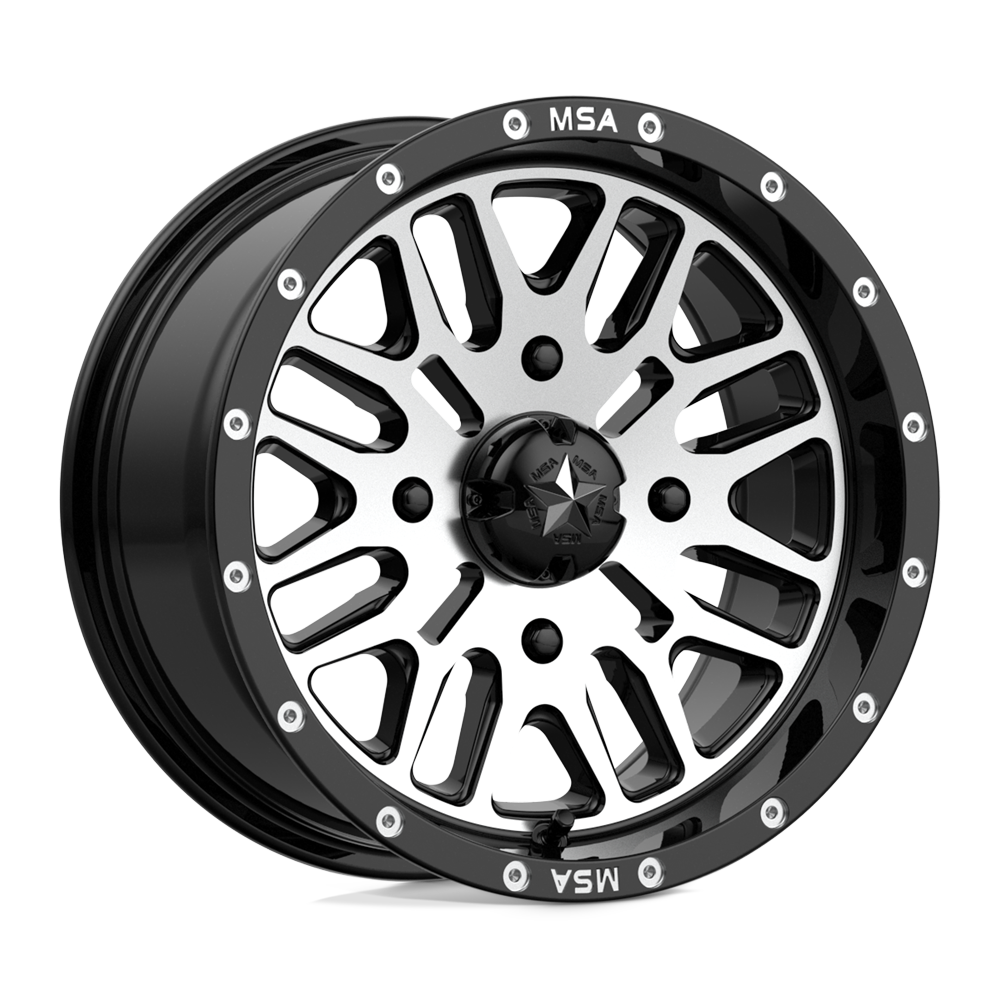 Msa Offroad Wheels M38 Brute Gloss Black Machined