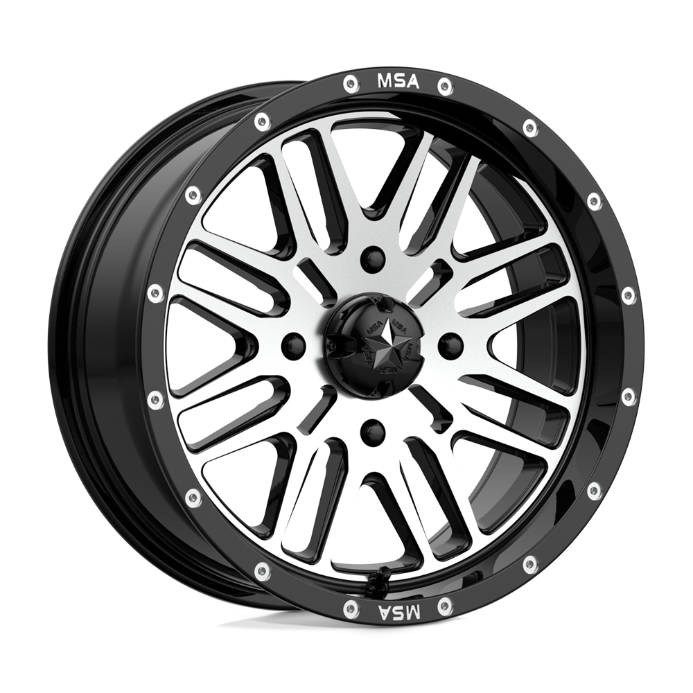 Msa Offroad Wheels M38 Brute Gloss Black Machined