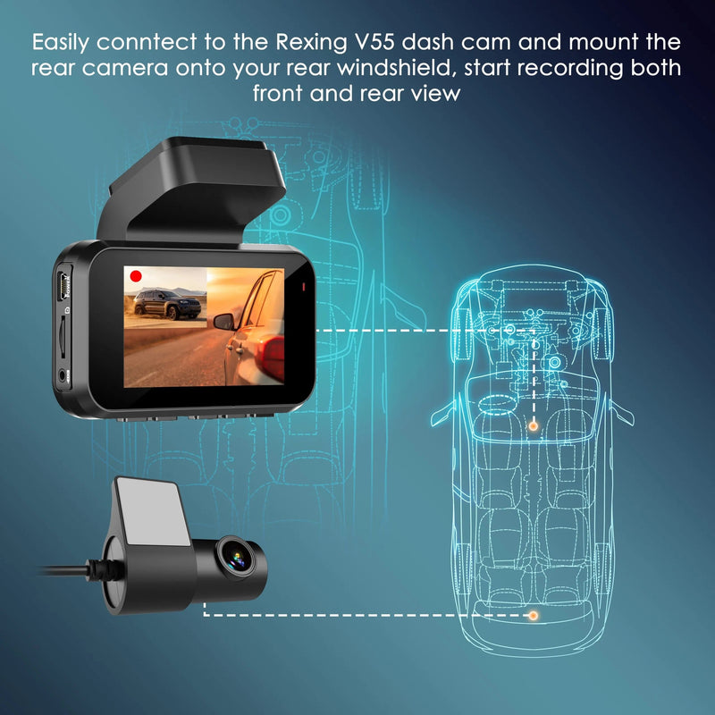 Load image into Gallery viewer, Rexing Rear View Camera For V55 Premium 4K Modular Capabilities Car Dash Cam