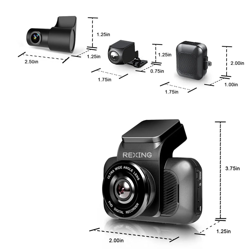 Load image into Gallery viewer, Rexing Rear View Camera For V55 Premium 4K Modular Capabilities Car Dash Cam