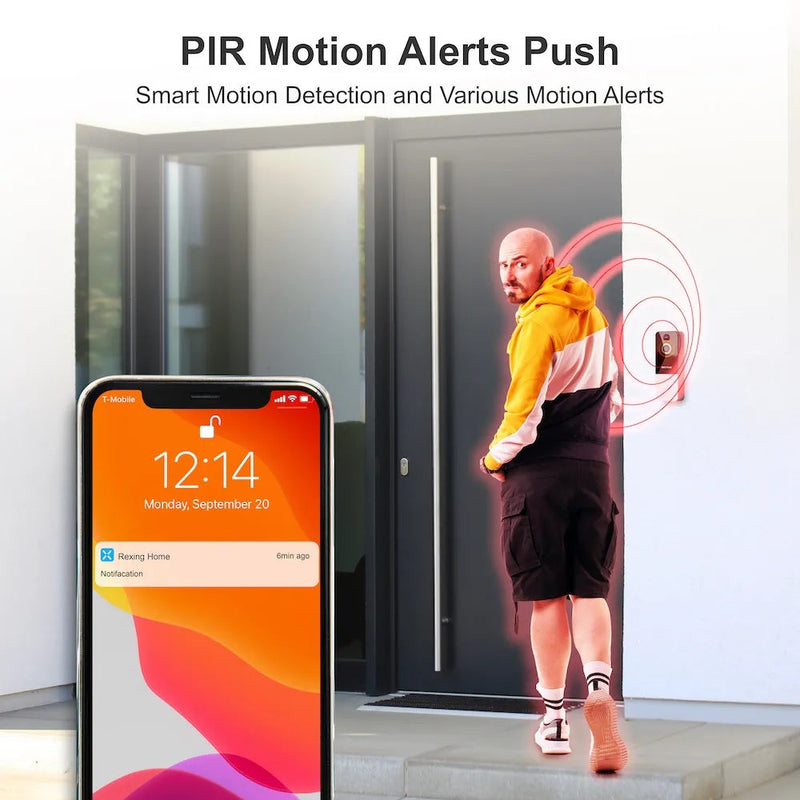 Load image into Gallery viewer, Rexing SDB1 + Free 2 Year Warranty Smart Wireless Video Doorbell Camera 1080p Recording with WiFi