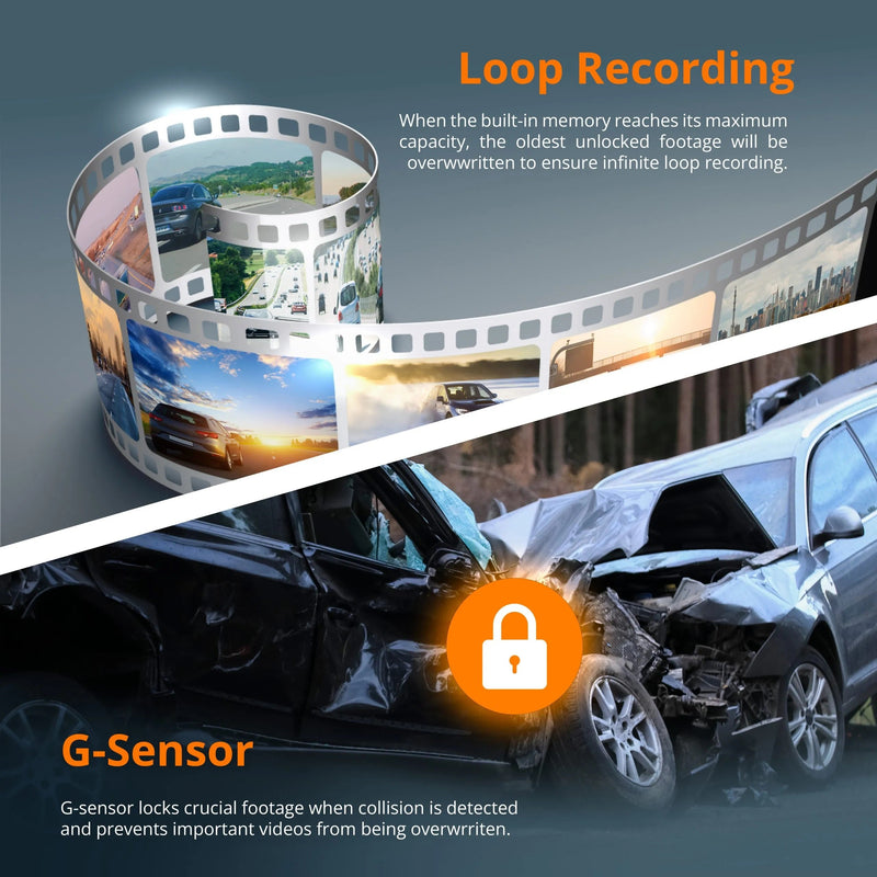 Load image into Gallery viewer, Rexing S3 3-Channel Dash Cam Front, Cabin, Sides 1080P+1080p+1080p with Wi-Fi and GPS