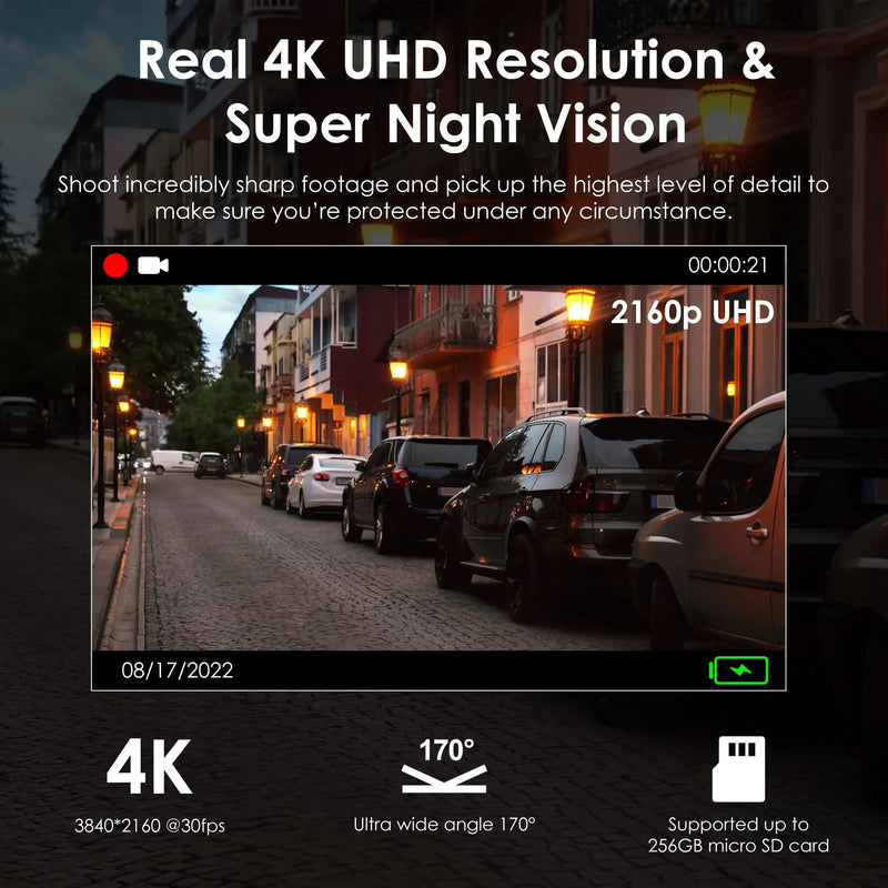 Load image into Gallery viewer, Rexing V55 Dash Cam – 4K Modular Capabilities, 5.0 GHz Wi-Fi, and GPS Car Dash Camera Recorder