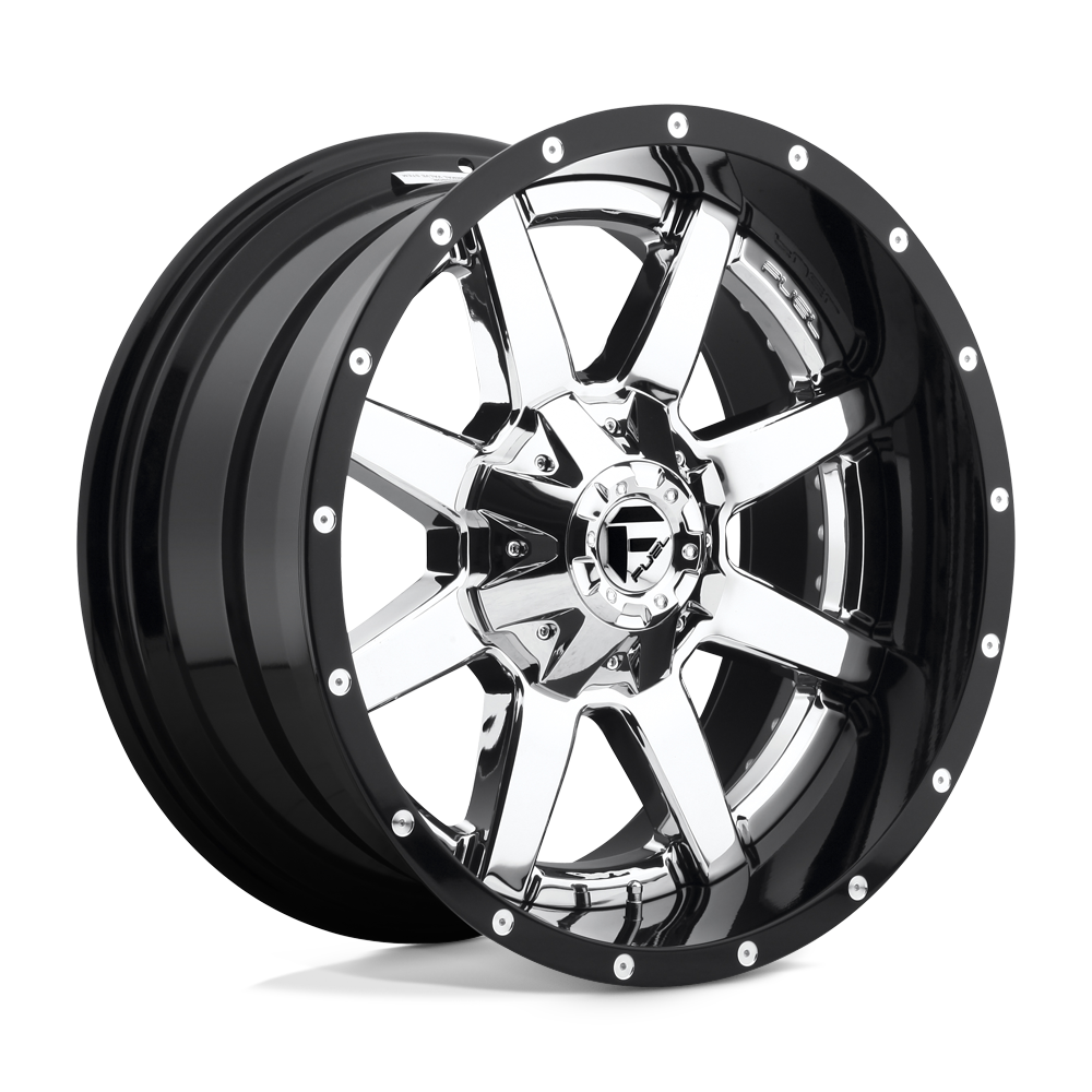 Fuel 2 Pc D260 Maverick Chrome Plated Gloss Black Lip