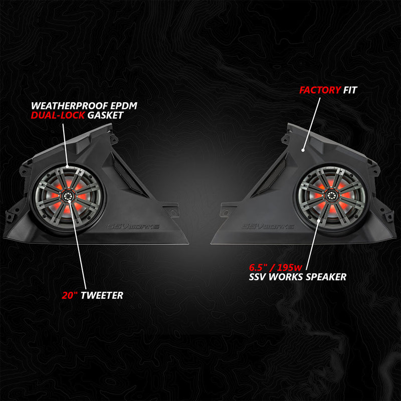 Load image into Gallery viewer, 2024 Can-Am® Maverick R, Phase-6 K-Spec 1650watt 6-Speaker System with 8" Horns