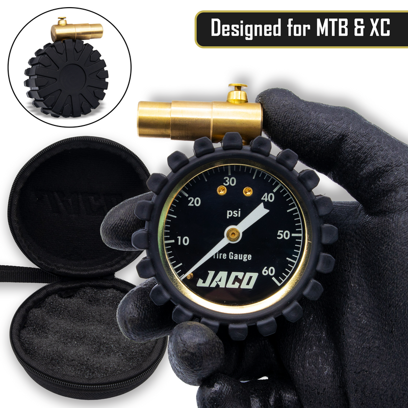 Load image into Gallery viewer, MBX-60 Presta Tire Pressure Gauge for Bikes (Max 60 PSI) | MTB & XC Series