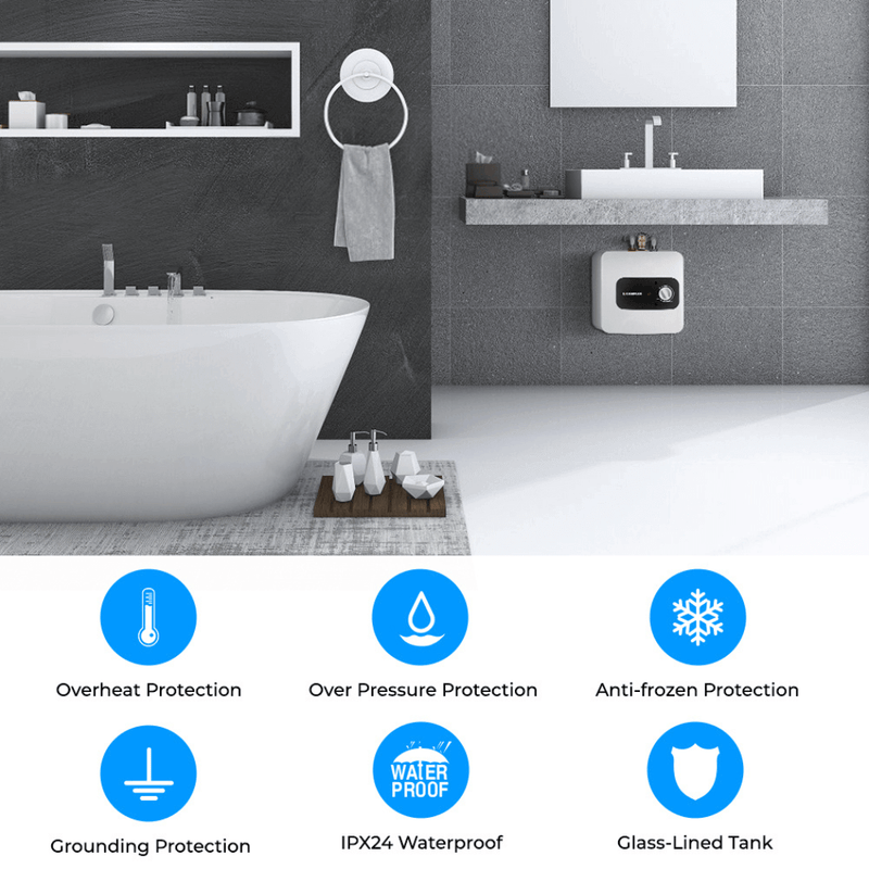 Load image into Gallery viewer, Mini Tank Portable Electric Water Heater | 120V 2.5 Gallon