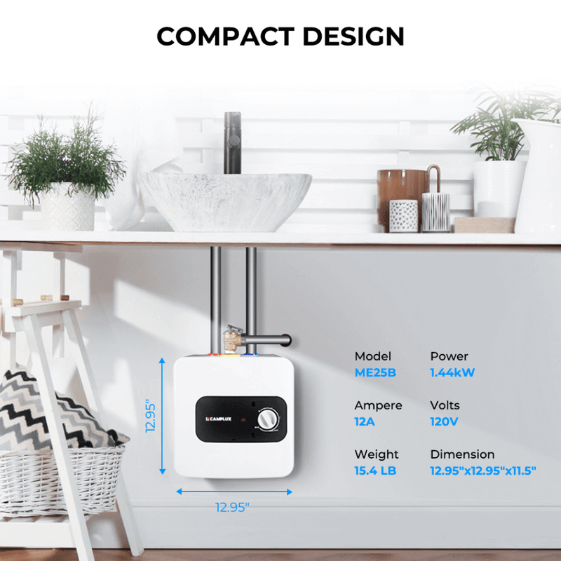 Load image into Gallery viewer, Mini Tank Portable Electric Water Heater | 120V 2.5 Gallon