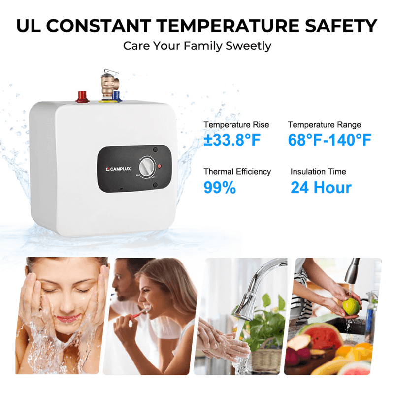 Load image into Gallery viewer, Camplux Electric Mini Tank Water Heater 120V - 4.0 Gallon
