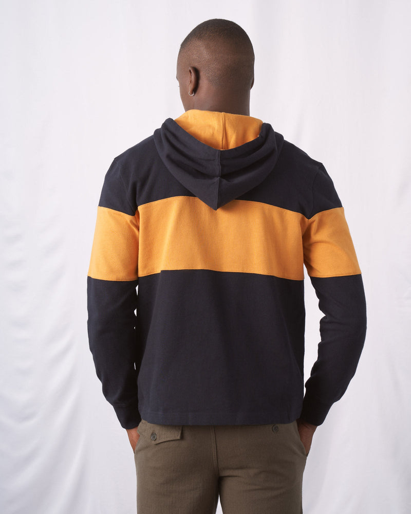 Load image into Gallery viewer, Organic Hooded Rugby Shirt
