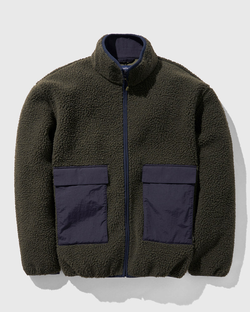 Load image into Gallery viewer, Recycled Sherpa Full Zip