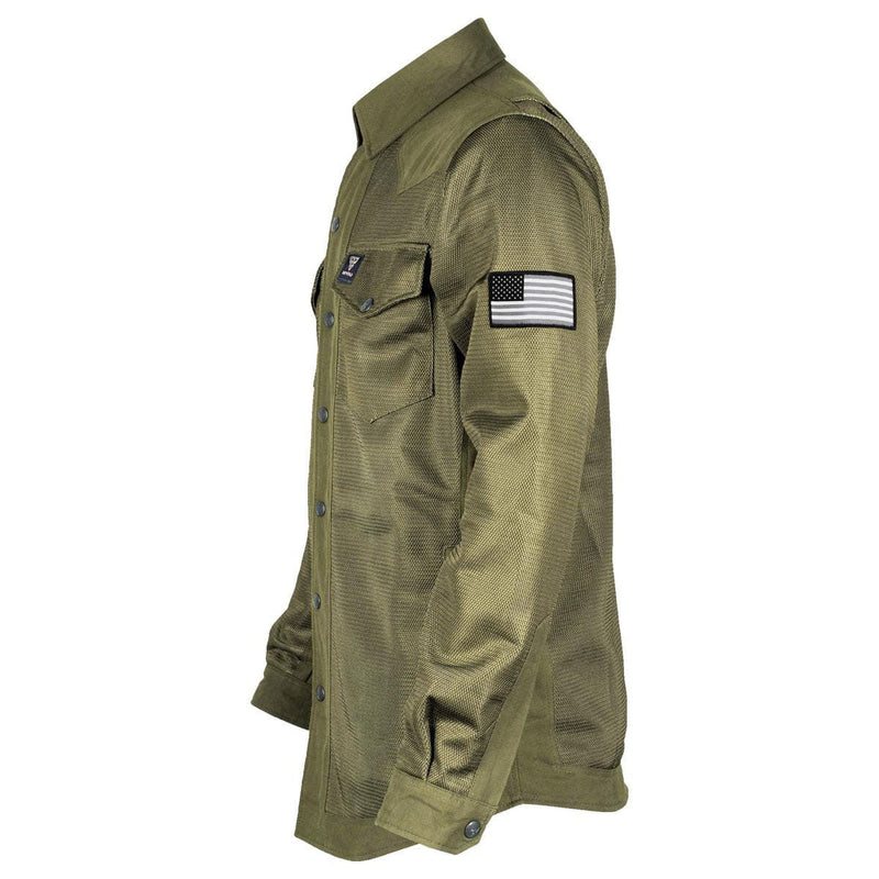 Load image into Gallery viewer, Protective Summer Mesh Shirt - Army Green Solid