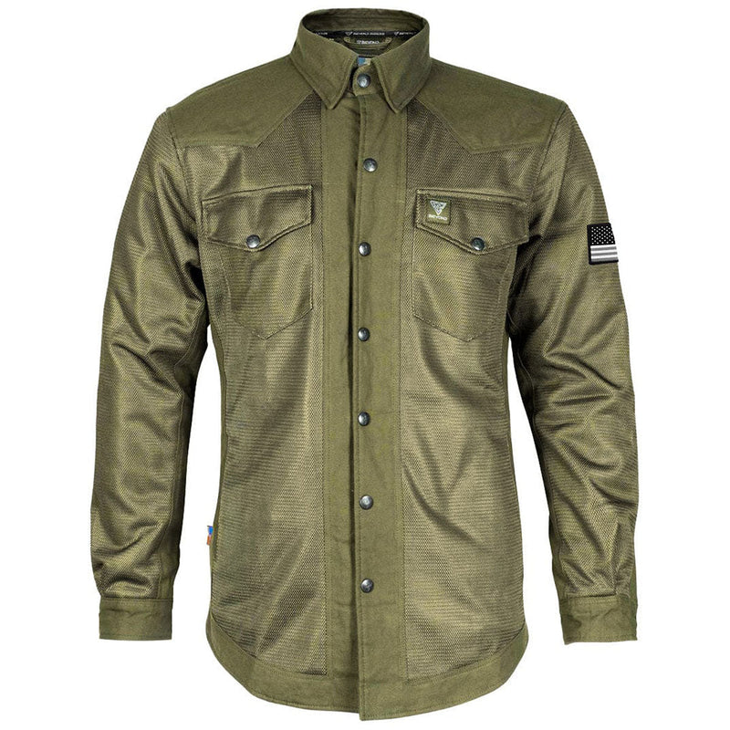 Load image into Gallery viewer, Protective Summer Mesh Shirt - Army Green Solid