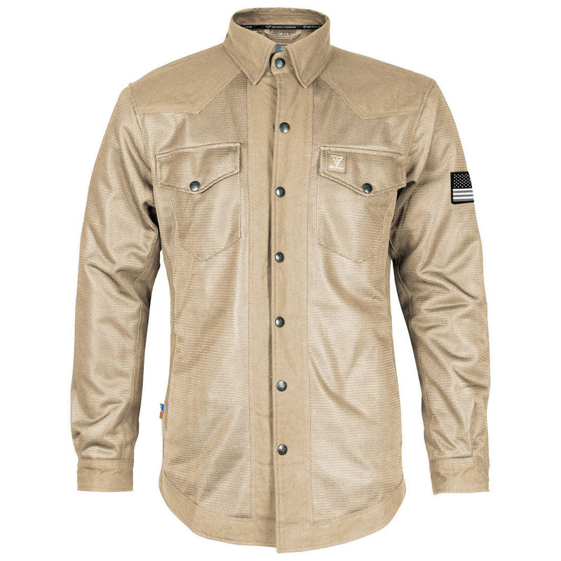 Load image into Gallery viewer, Protective Summer Mesh Shirt - Khaki Solid