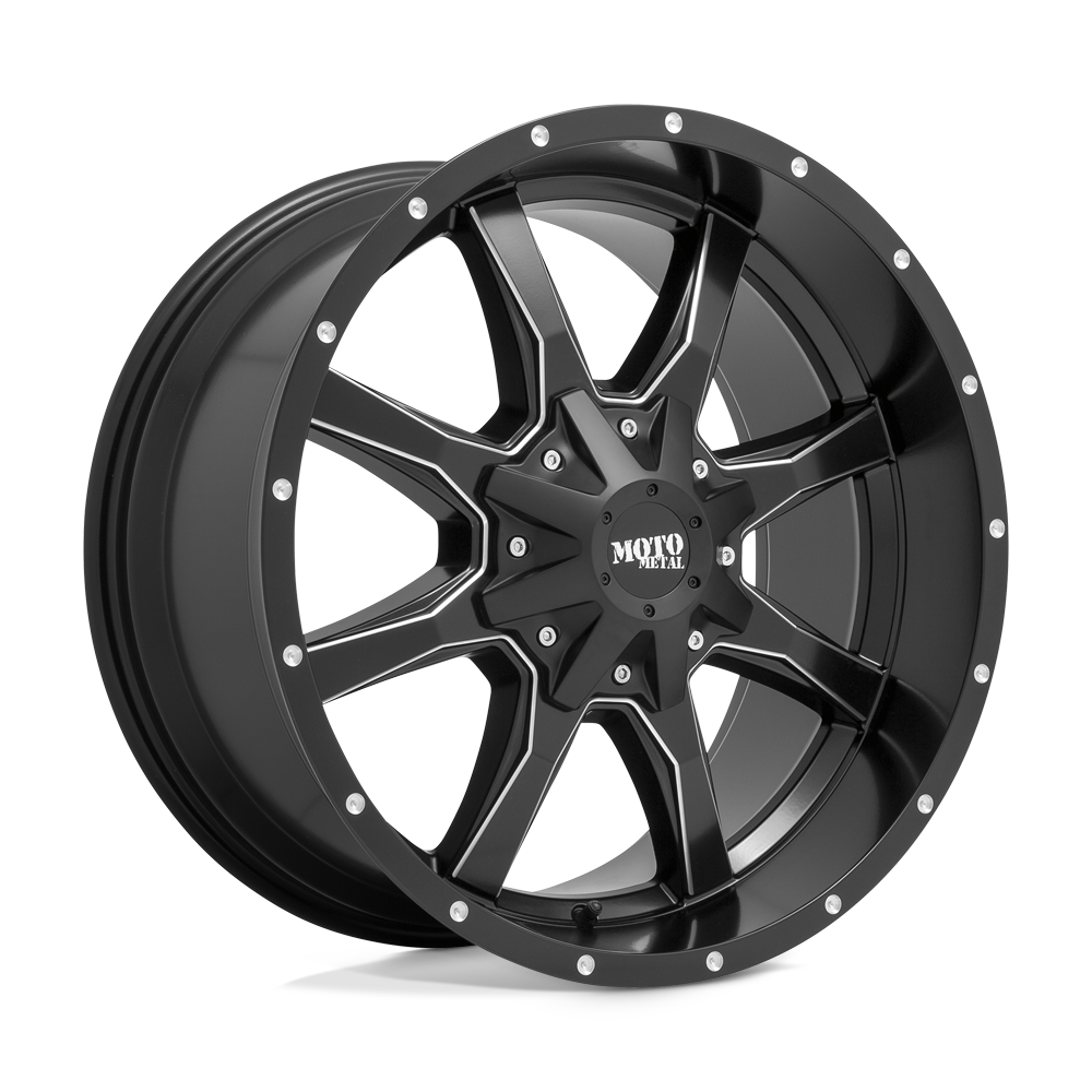 Moto Metal Semi Gloss Black Milled