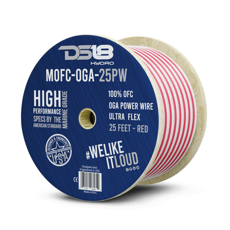 Load image into Gallery viewer, 0-GA Marine Grade Tinned 100% Copper OFC Power Wire -25 Feet