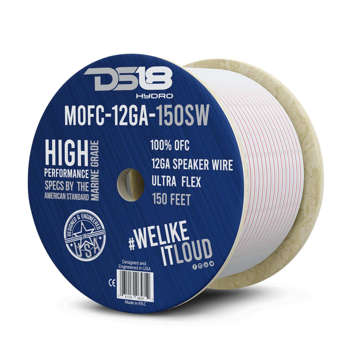 12-GA Marine Grade Tinned 100% Copper OFC Speaker Wire -150 Feet - Skoutley Outdoors LLC