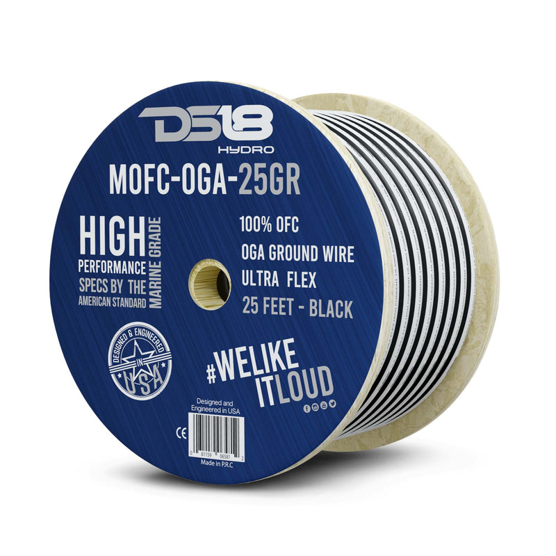 Load image into Gallery viewer, 0-GA Marine Grade Tinned 100% Copper OFC Ground Wire -25 Feet