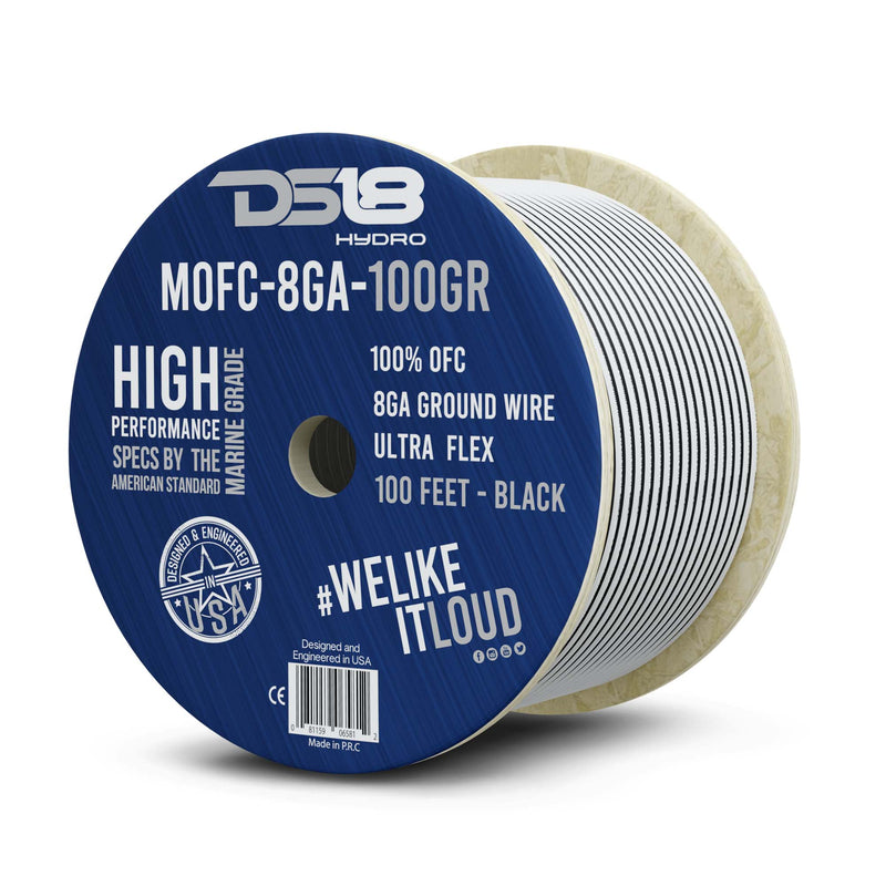 Load image into Gallery viewer, 8-GA Marine Grade Tinned 100% Copper OFC Ground Wire -100 Feet