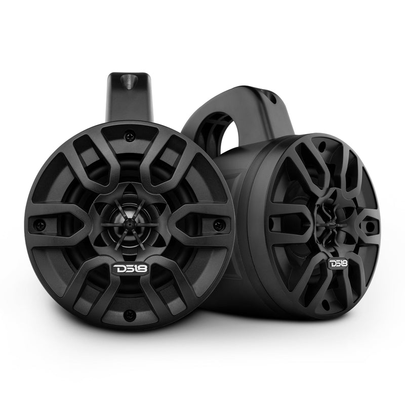 Load image into Gallery viewer, MP 4" Wakeboard Tower Speakers 50 Watts Rms -Black