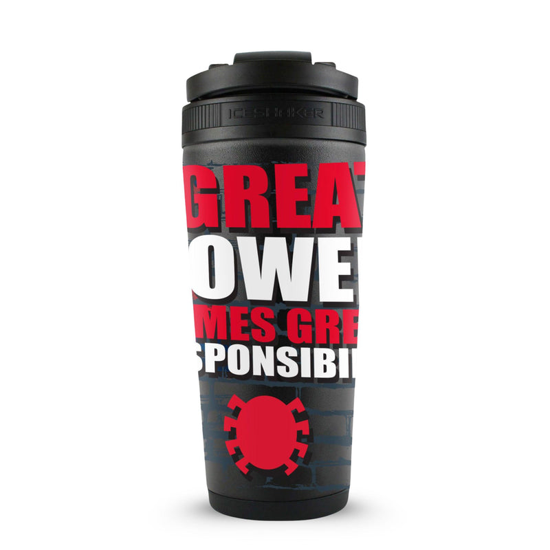 Load image into Gallery viewer, Marvel Spiderman "With Great Power.." 4D Ice Shaker