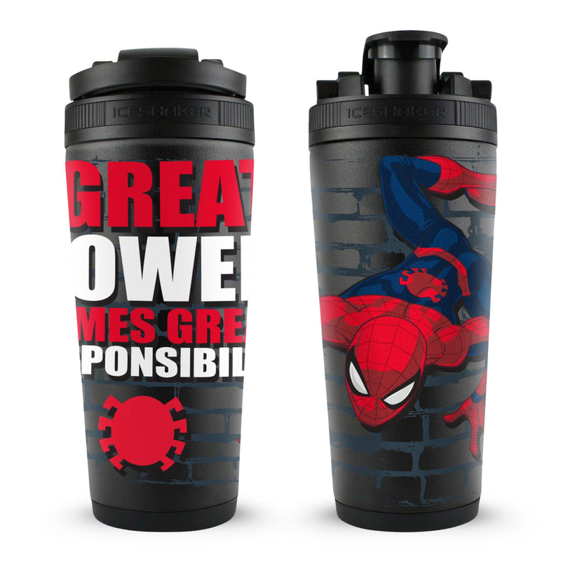 Load image into Gallery viewer, Marvel Spiderman "With Great Power.." 4D Ice Shaker