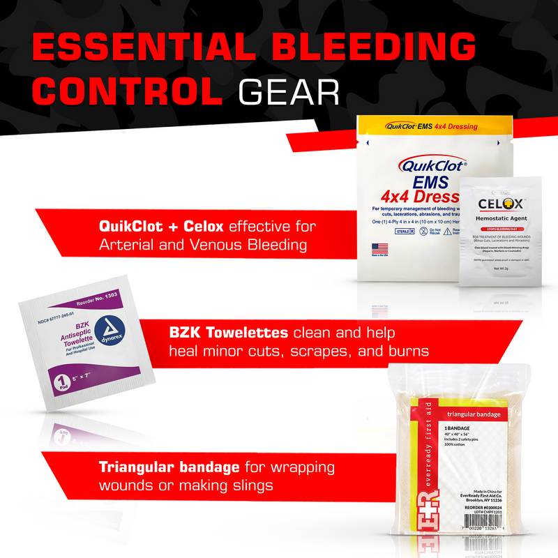 Load image into Gallery viewer, Bleeding Control Zip Pack with QuickClot & CELOX