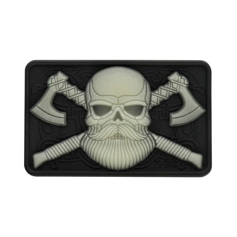 Load image into Gallery viewer, M-Tac Bearded Skull with Axes 3D PVC