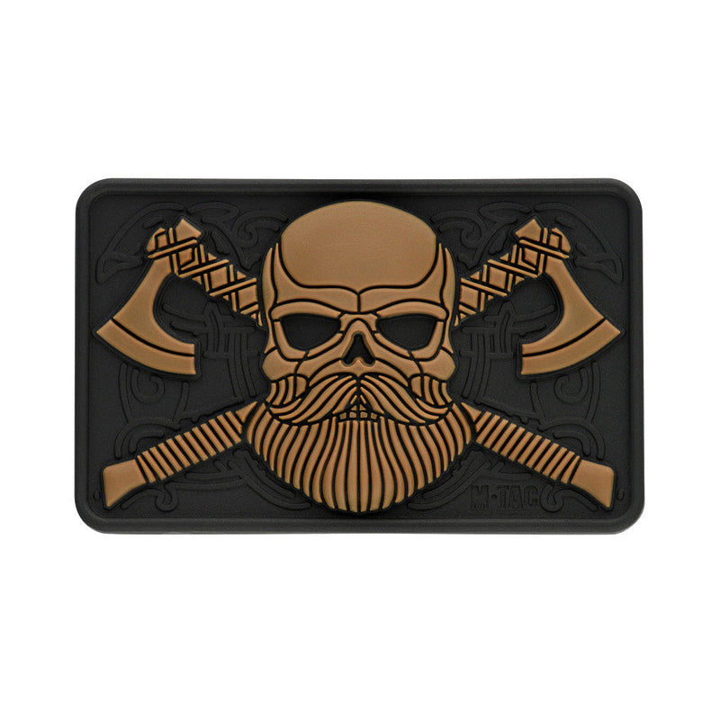Load image into Gallery viewer, M-Tac Bearded Skull with Axes 3D PVC