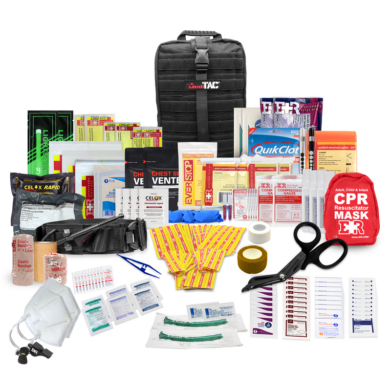 Load image into Gallery viewer, Rip-Away Fully Stocked Tactical Trauma Kit - Chest Seals, Tourniquet, & Bleeding Control