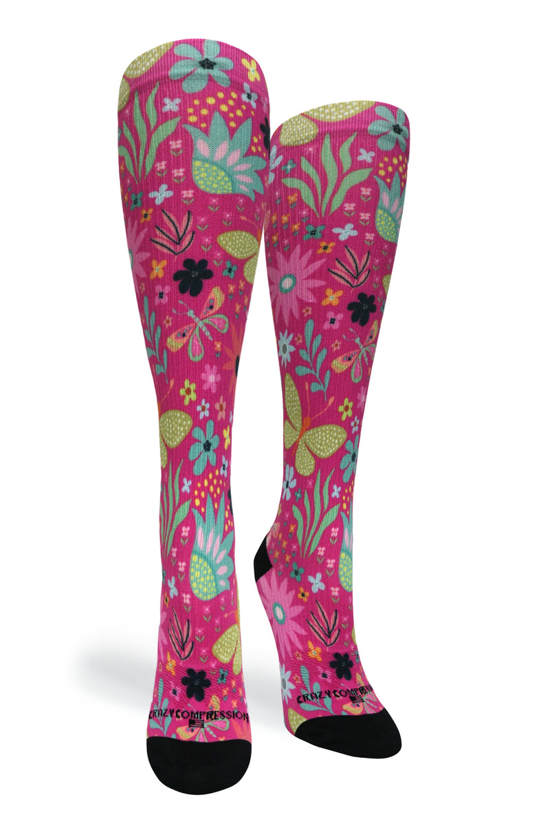 Load image into Gallery viewer, Magenta Florals - (Standard & Extra Wide)