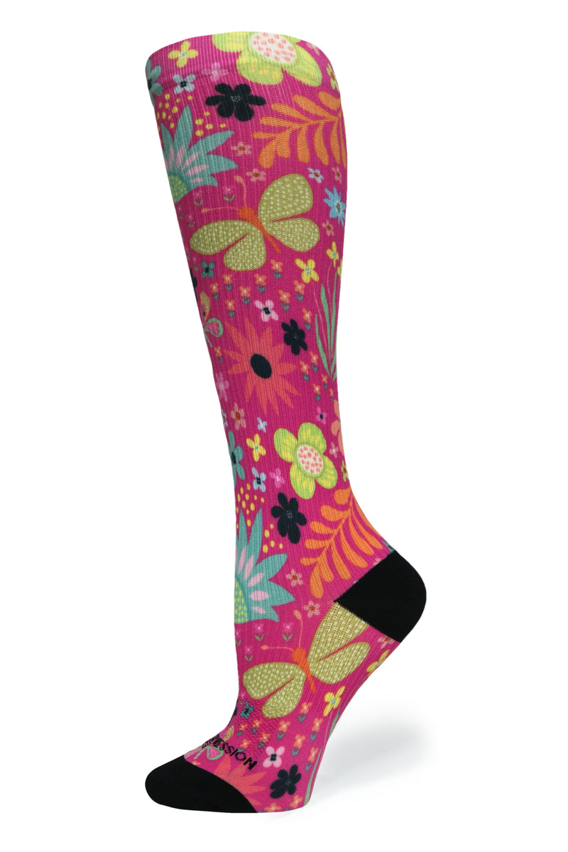 Load image into Gallery viewer, Magenta Florals - (Standard & Extra Wide)