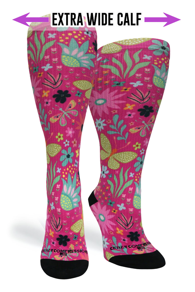 Load image into Gallery viewer, Magenta Florals - (Standard & Extra Wide)