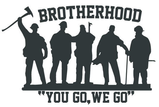 BROTHERHOOD YOU GO WE GO WINDOW DECAL