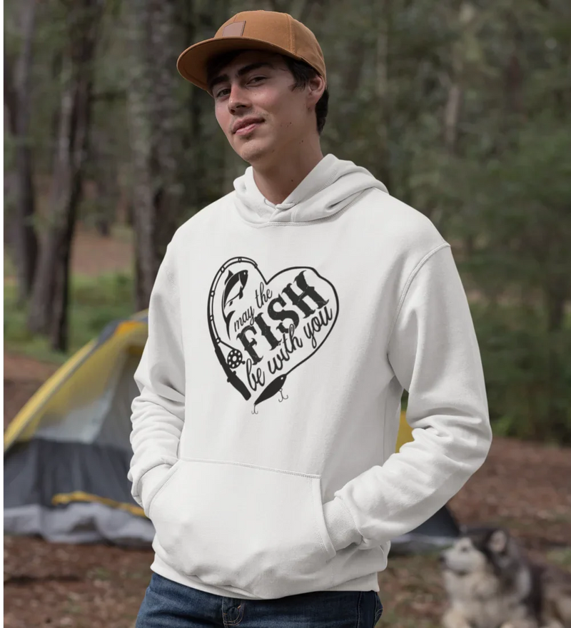 Load image into Gallery viewer, May The Fish Be With You Unisex Hoodie