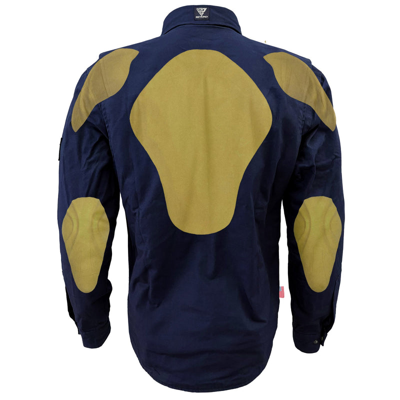 Load image into Gallery viewer, Protective Canvas Jacket for Men - Navy Blue Solid