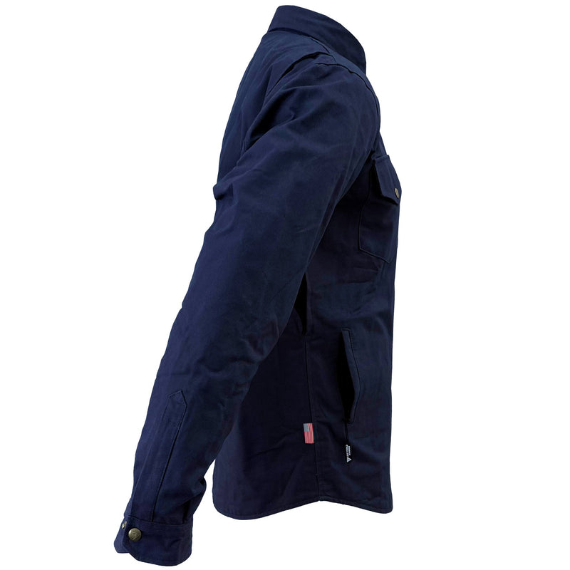 Load image into Gallery viewer, Protective Canvas Jacket for Men - Navy Blue Solid