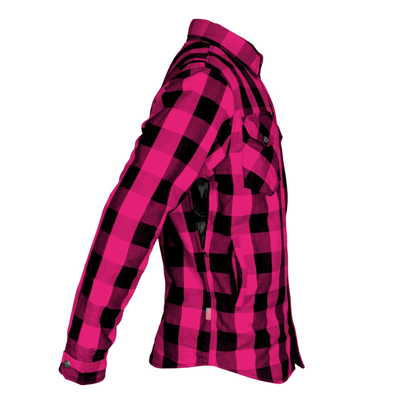 Load image into Gallery viewer, Protective Flannel Shirt - Pink Checkered