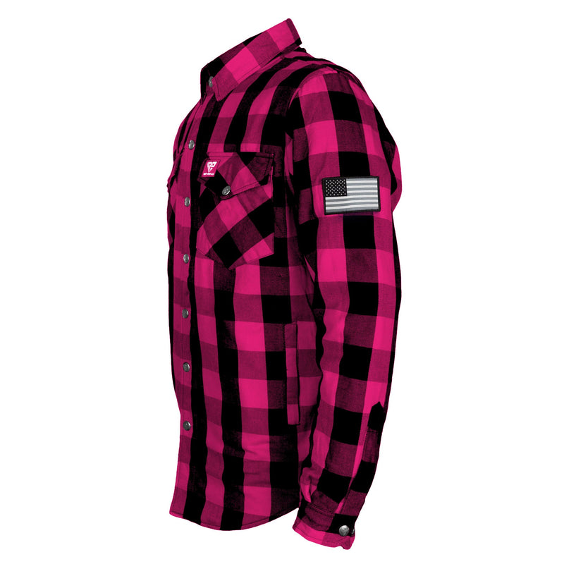 Load image into Gallery viewer, Protective Flannel Shirt - Pink Checkered