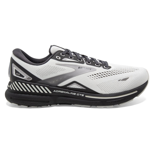 Men's Brooks Adrenaline GTS 23, Oyster/Ebony/Alloy, 7 D Medium - Skoutley Outdoors LLC