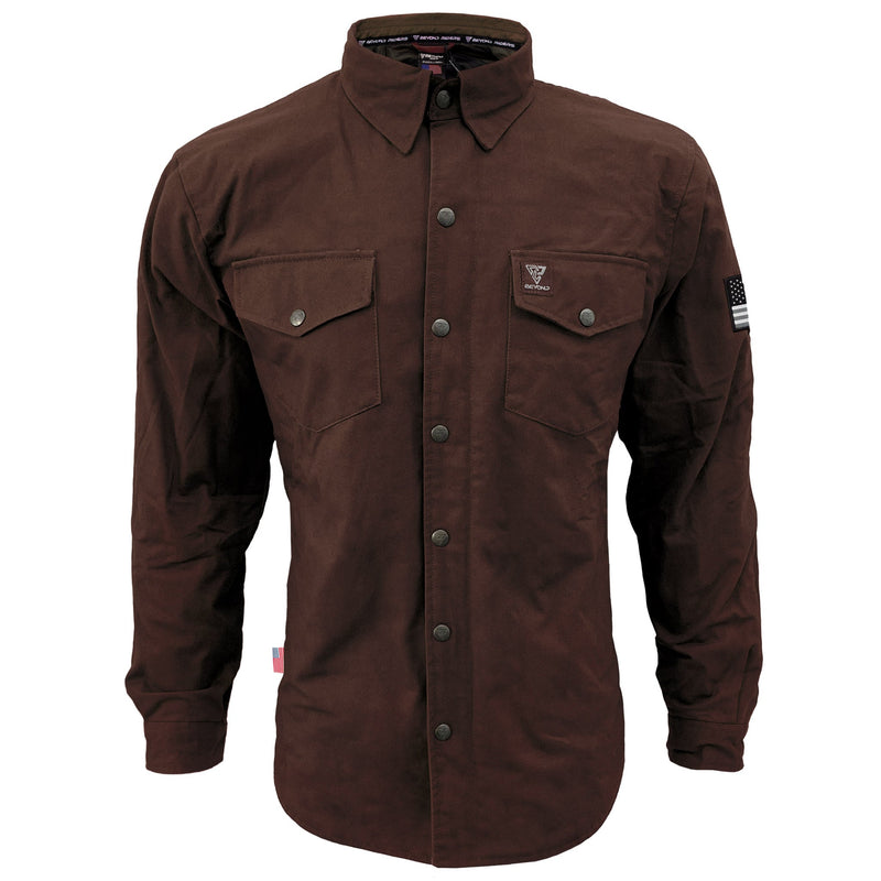 Load image into Gallery viewer, Protective Canvas Jacket for Men - Dark Brown